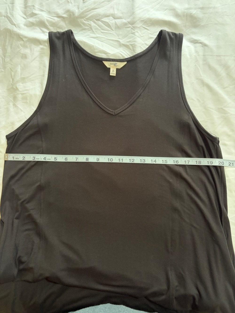 Terra & Sky NWT Black Sleeveless V-Neck Maxi Dress - Picture 8 of 10